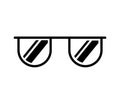 sunglasses accessory isolated icon Royalty Free Stock Photo