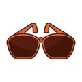 sunglasses accessory isolated icon Royalty Free Stock Photo