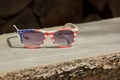 A sunglasses with American colors