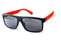 Sunglasses black and orange isolate