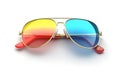 Sunglasses with color lens. Generative AI