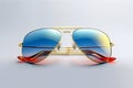 Sunglasses with color lens. Generative AI