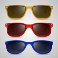 Sunglasses color. Vector