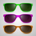 Sunglasses color. Vector