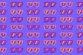 Sunglasses colorful seamless wrapping paper pattern abstract