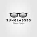 Sunglasses company minimalist isolated logo template vector illustration design. simple eyeglasses, glasses, optical logo concept Royalty Free Stock Photo