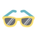 Sunglasses flat icon, Travel and tourism