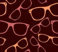 Sunglasses glasses seamless pattern. retro hipster sunglasses. vector abstract background Royalty Free Stock Photo