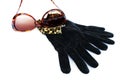 Sunglasses and gloves