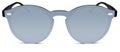 Sunglasses gray mirror lenses isolated on white