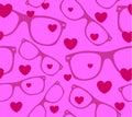 Sunglasses and Hearts Vector Background. Love. Romantic, Sunglasses, Glasses