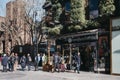 Sunglasses Hut shop in Covent Garden, a famous tourist area in London with lots of shops and restaurants, people walking past, Royalty Free Stock Photo