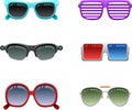 Sunglasses icon set 1 Royalty Free Stock Photo