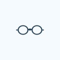 Round shape, frame glasses, sunglasses icon. Royalty Free Stock Photo