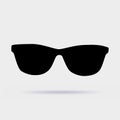 Sunglasses icon vector illustration on gray background