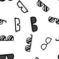 Sunglasses Icon Vector Seamless Pattern