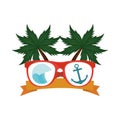 sunglasses palms anchor