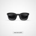 Sunglasses realistic isolated. 3d icon. Vector