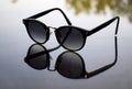 Sunglasses reflection Royalty Free Stock Photo