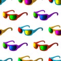 Sunglasses, seamless background