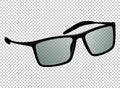 Sun glasses vector illustration realistic Royalty Free Stock Photo
