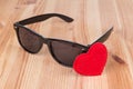 Sunglasses wayfarer with heart