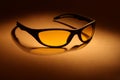 Sunglasses with yellow lens Royalty Free Stock Photo