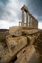 Sunion temple Royalty Free Stock Photo