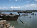 Sunk ship. Fortaleza city, State of CearÃÂ¡, Brazil.