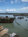 Sunk ship. Fortaleza city, State of CearÃÂ¡, Brazil.