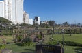 Sunked Gardens Against Golden Mile Beachfront City Skyline