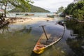 Sunken boat at koh rong samloen