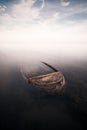 Sunken boat Royalty Free Stock Photo