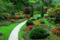 Sunken garden in butchart gardens