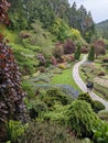 The Sunken garden at the Butchart Gardens in Victoria BC spring