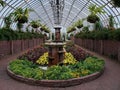 Sunken garden at Phipps Conservatory and Botanical Gardens Royalty Free Stock Photo