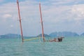 Sunken ship of the coast of an island in Thailand