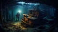 Sunken Ship Exploration: Octopus, Treasure Chest & Diver Captured by Tim Walker\'s Sony A9