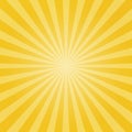 Sunlight abstract background. Bright yellow color burst background. Sun beam ray sunburst pattern background. Royalty Free Stock Photo
