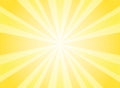 Sunlight abstract background. Bright yellow color burst background. Vector illustration Royalty Free Stock Photo