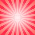 Sunlight abstract background. Red burst background. Vector illustration. Royalty Free Stock Photo