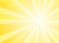 Sunlight abstract wide background. Yellow and white color burst horizontal background. Vector illustration. Sun beam ray sunburst Royalty Free Stock Photo