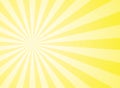 Sunlight abstract wide background. Yellow and white color burst horizontal background. Vector illustration. Sun beam ray sunburst Royalty Free Stock Photo
