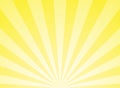 Sunlight abstract wide background. Yellow and white color burst horizontal background. Vector illustration. Sun beam ray sunburst Royalty Free Stock Photo