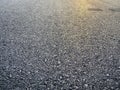 The sunlight in the front of the empty asphalt road background