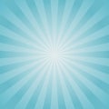 Sunlight background. Pale blue color burst background with white highlight. Fantasy Vector illustration.