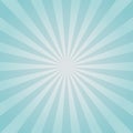 Sunlight background. Pale blue color burst background with white highlight. Fantasy Vector illustration.