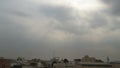 Sunlight behind Cumulus Clouds time lapse in south jeddah