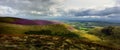 Sunlight on Bowscale Fell heather Royalty Free Stock Photo