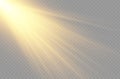 Sunlight with bright explosion, flare sun rays. Royalty Free Stock Photo
